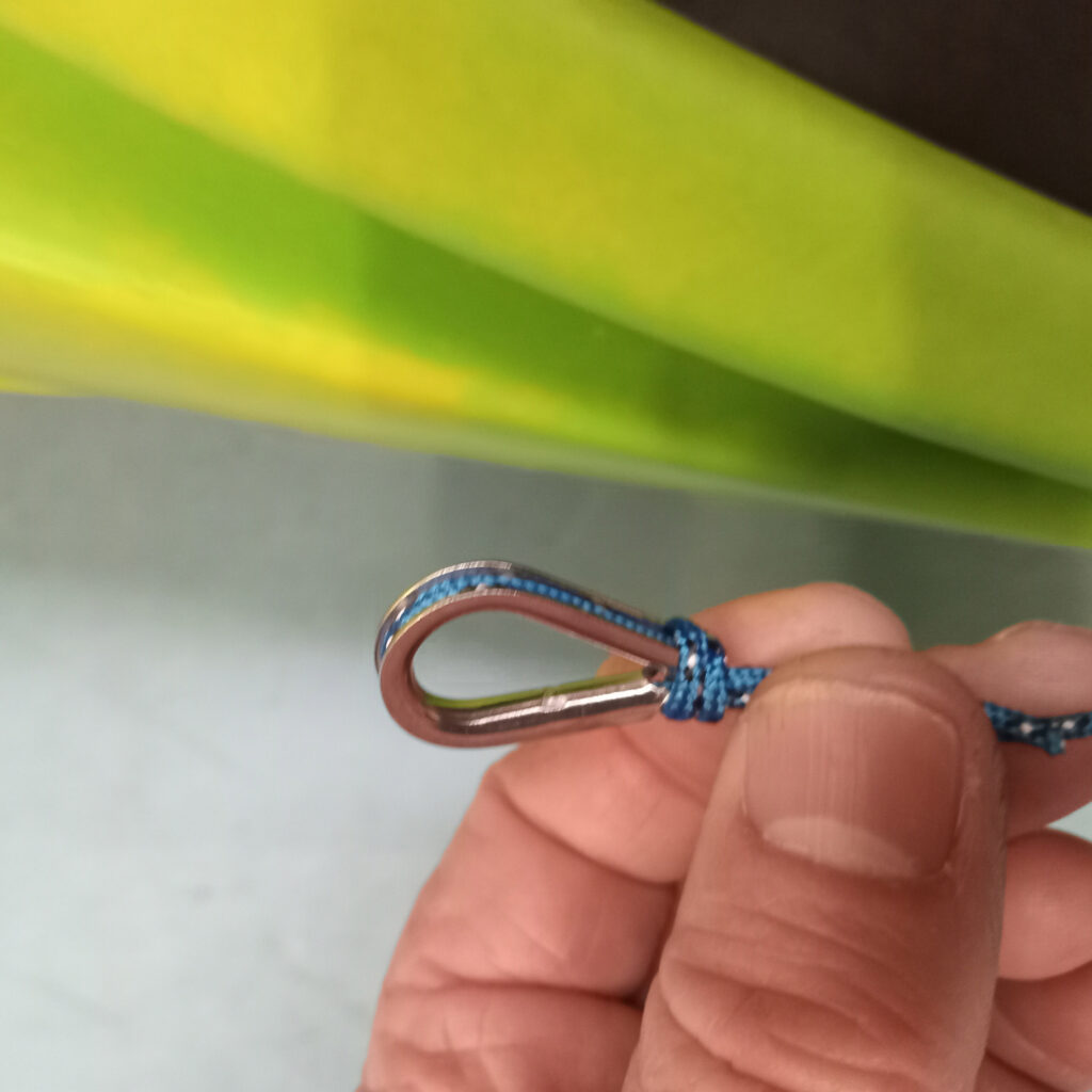 How to replace kayak rudder cord